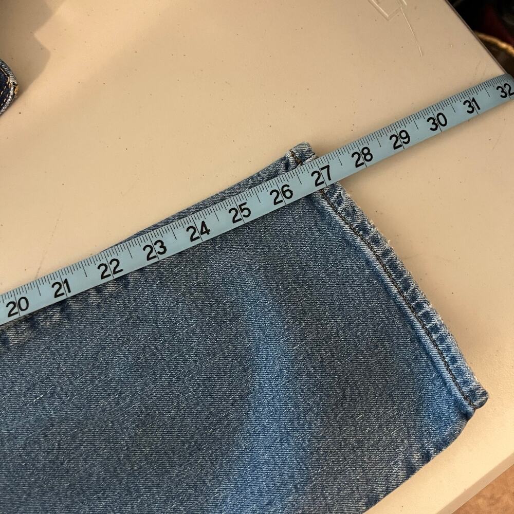 Madewell Perfect Vintage Distressed Cropped Ankle High Rise Jeans Size 32 - Picture 10 of 15